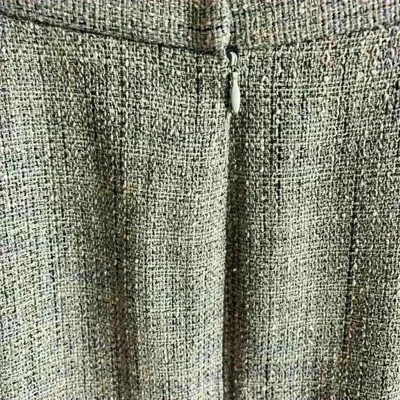 Neiman Marcus Tweed Silk Blend MIDI Flare Skirt - Picture 4 of 6